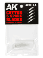 AK tartalék pengék modellező szikéhez – Hobby knife (5 db)