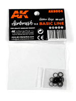 AK Airbrush tömítés – gumitömítés (20 db)