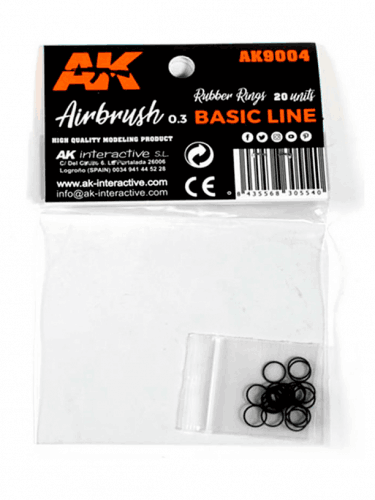 AK Airbrush tömítés – gumitömítés (20 db)