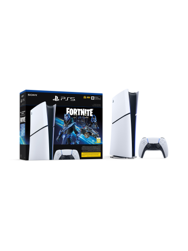 Konzol PlayStation 5 (Slim) 1 TB - Fehér (Digital Edition) - Fortnite Cobalt Star Bundle (PS5)