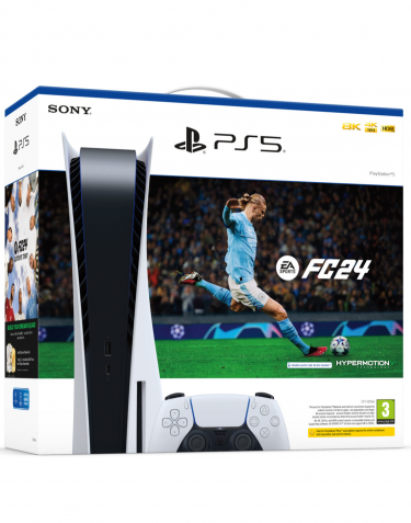 Konzol PlayStation 5 825 GB - Fehér + EA Sports FC 24 (PS5)
