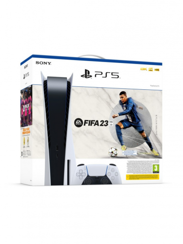 Konzol PlayStation 5 825 GB - Fehér + FIFA 23 (PS5)