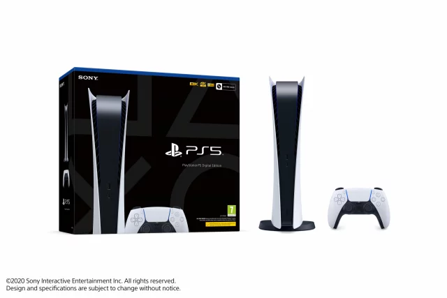 Játékkonzol PlayStation 5 825 GB - Fehér (Digitális kiadás)