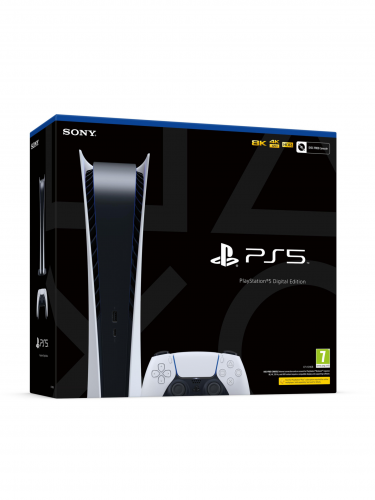 Játékkonzol PlayStation 5 825 GB - Fehér (Digitális kiadás) (PS5)