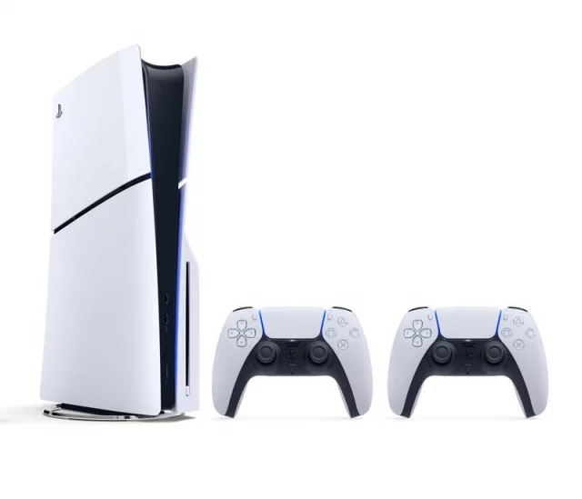 Konzol PlayStation 5 (Slim) 1 TB - Fehér + 2x DualSense - Játék konzolok