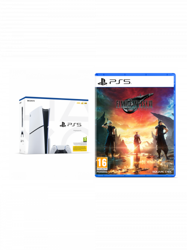 Akciós konzolkészlet PlayStation 5 (Slim) 1 TB - fehér + Final Fantasy VII Rebirth (PS5)