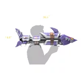 Replika zbraně League of Legends - Jinx Fishbones Blaster 93 cm (NERF)