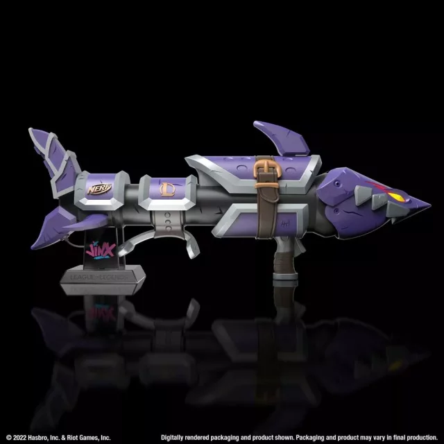 Replika zbraně League of Legends - Jinx Fishbones Blaster 93 cm (NERF)
