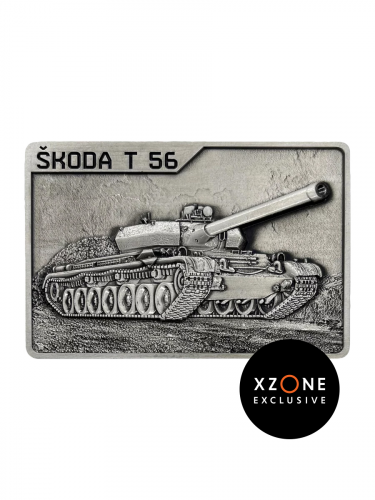 Gyűjtői emléktábla World of Tanks - Škoda T-56 (Xzone Exclusive)