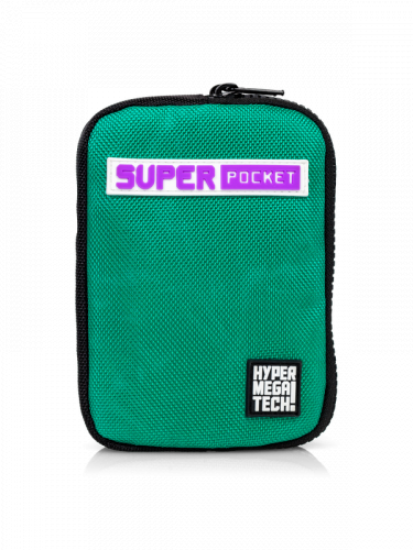 Utazótáska retro játékkonzolhoz Super Pocket (zöld és fekete változat) (PC)