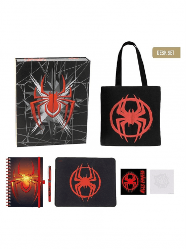 Ajándékszett Marvel – Spider-Man (vászontáska, jegyzetfüzet, egérpad, notesz, matricák)