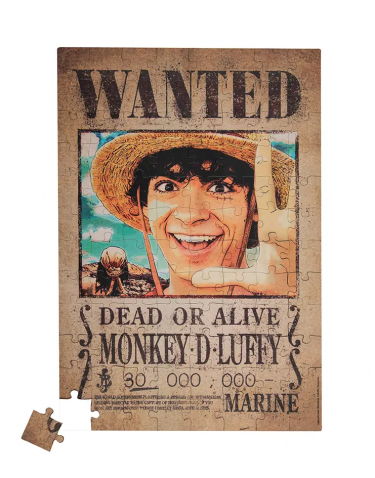 Mágneses Puzzle One Piece - Luffy Wanted Poster