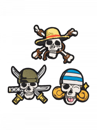 Felvarró One Piece - Skulls (3 db)