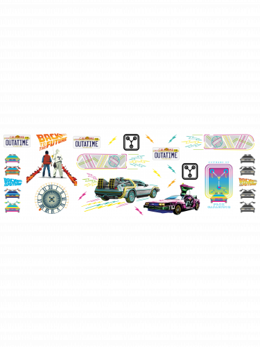 Fali matricák Back to the Future - Wall Decal Set