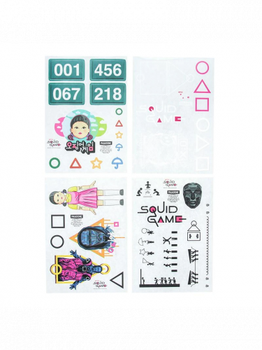 Matricák Squid Game - Gadget Sticker Sheet