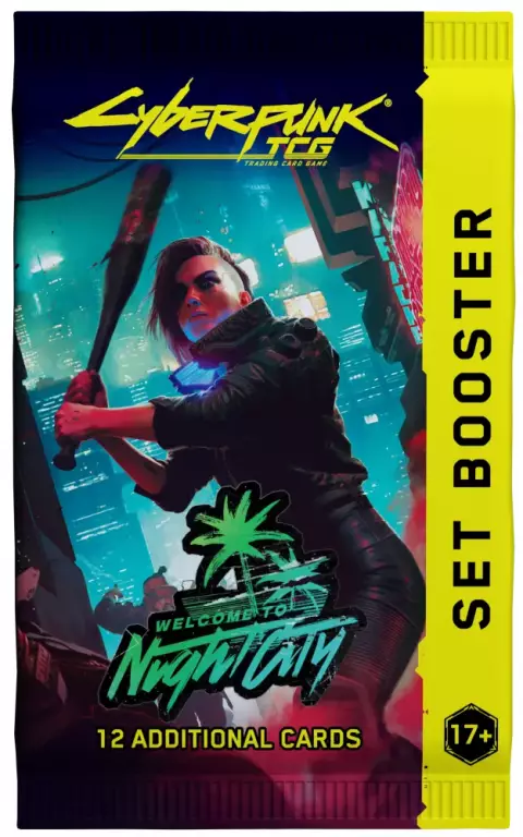 Kártyajáték Cyberpunk TCG: Welcome to Night City - Booster (12 kártya) - TCG gyűjthető kártyajáték