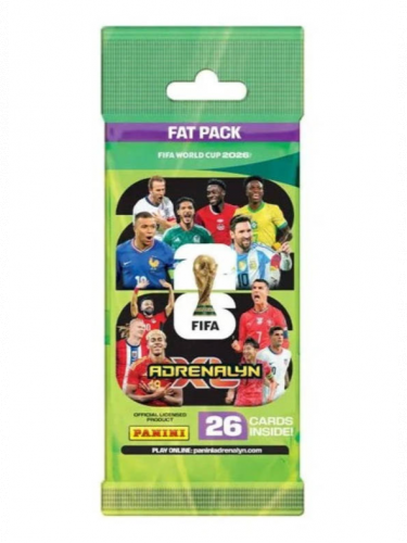 Gyűjtőkártyák FIFA World Cup 2026 - Adrenalyn XL Fat Card Pack (26 kártya)
