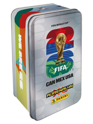 Gyűjtőkártyák FIFA World Cup 2026 – Adrenalyn XL Tin (véletlenszerű választás)
