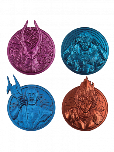 Gyűjtő medálok készlet Magic the Gathering - Planeswalkers Medallion Collection (4 ks)