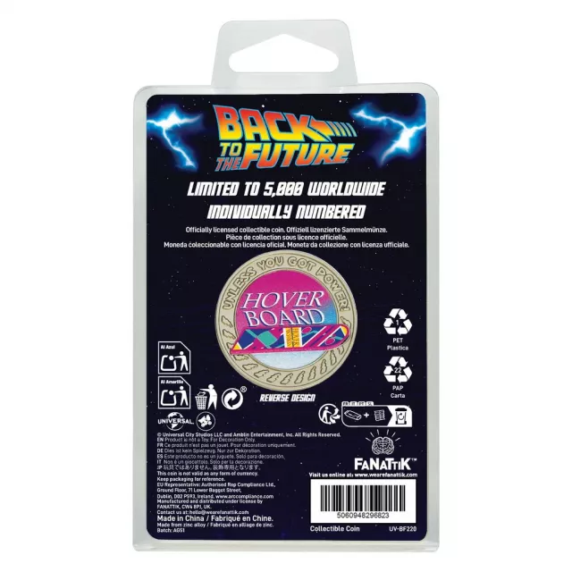 Gyűjtői érme Back to the Future - Hoverboard Coin - Másolat
