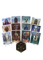 Gyűjtői érme Dungeons & Dragons - D20 Flip Coin + Class Cards (mince + karty)