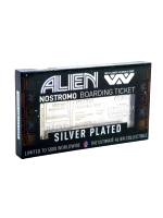 Gyűjtői emléktábla Alien - Nostromo Ticket (ezüstözött)