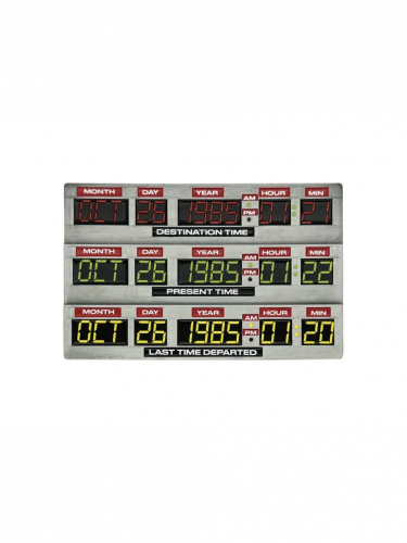 Gyűjtői plakett Back To The Future - 40th Anniversary Time Circuits Limited Edition