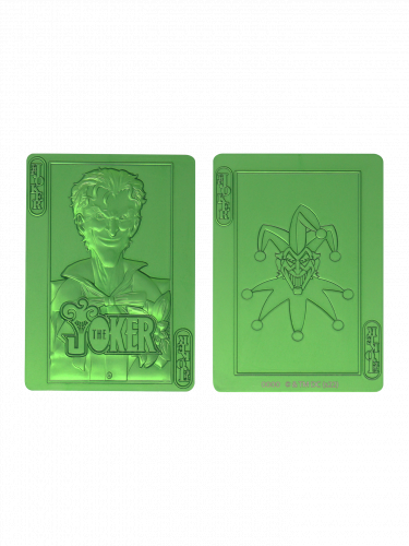 Gyűjtői plakett DC Comics - Joker Playing Card