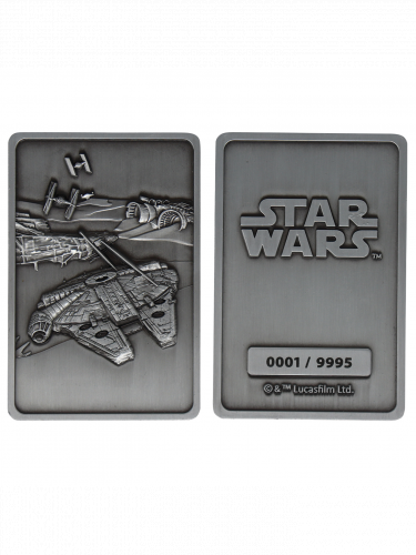 Gyűjtői plakett Star Wars - Millenium Falcon Ingot Limited Edition