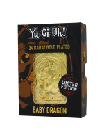 Gyűjtői emléktábla Yu-Gi-Oh! - Baby Dragon (aranyozott)