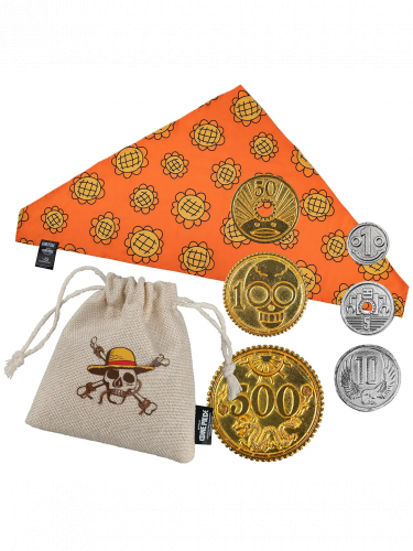 Ajándék szett One Piece - Nami's Bandana & Berry Coins (sál és érmék)