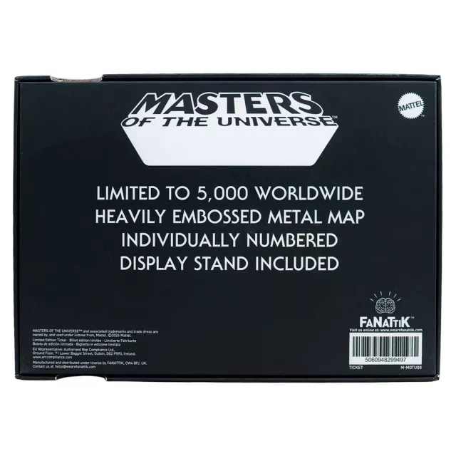 Fém térképreplika Masters of the Universe - Eternia - Limitált darabszámban