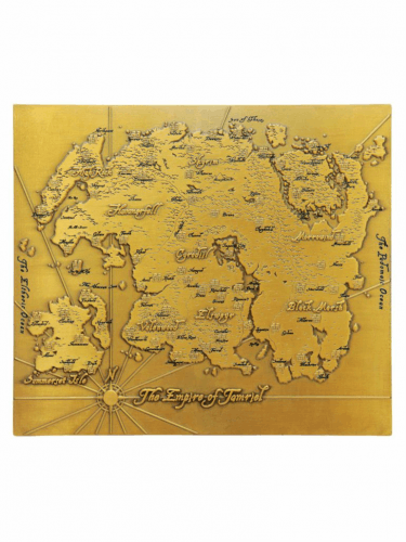 Fém térképreplika The Elder Scrolls - The Empire of Tamriel