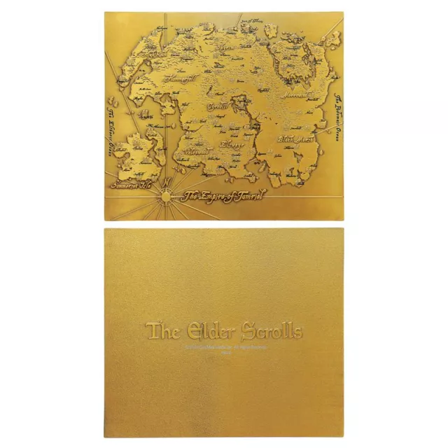 Fém térképreplika The Elder Scrolls - The Empire of Tamriel - Limitált darabszámban