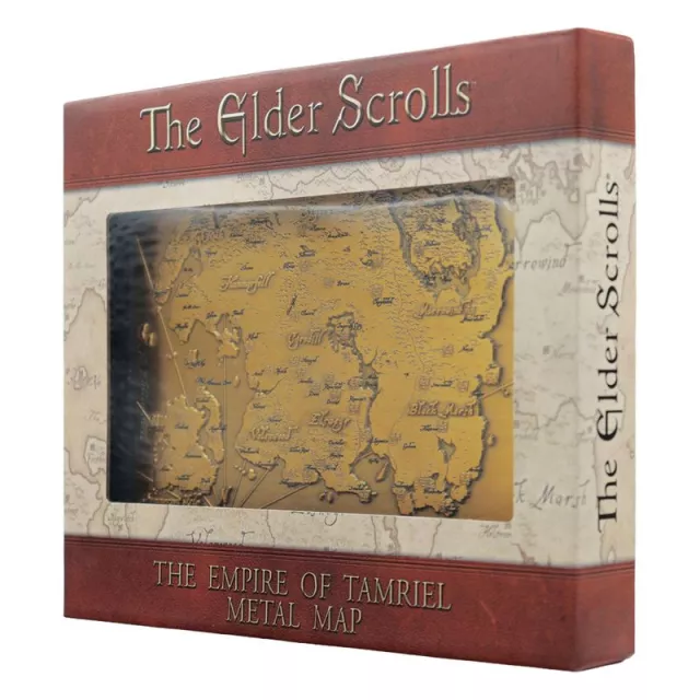 Fém térképreplika The Elder Scrolls - The Empire of Tamriel - Limitált darabszámban