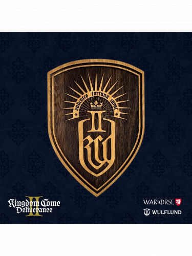 Replika Kingdom Come: Deliverance II - Fa fali pajzs (nagy)