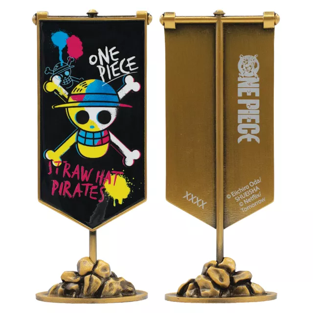 Gyűjtői asztali zászló One Piece - Straw Hat Pirates Limited Edition - Limitált darabszámban