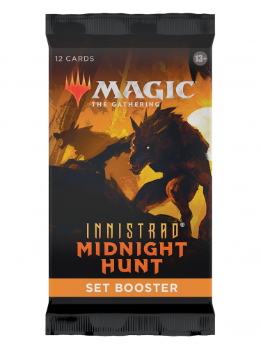 Kártyajáték Magic: The Gathering Innistrad: Midnight Hunt - Japonský Set Booster (12 karet)