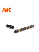 Színező filctoll AK - Gold metallic liquid marker (arany)