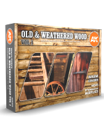 Festékkészlet AK - Old & weathered wood vol 1