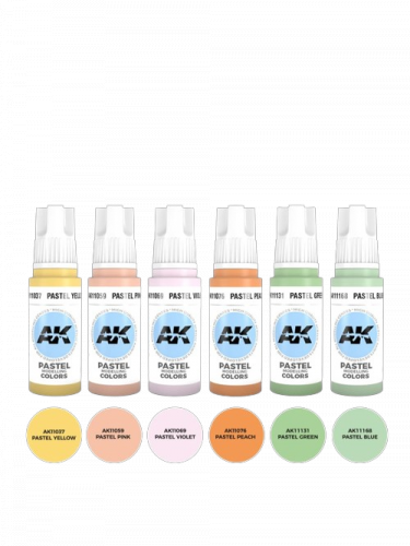 Festékkészlet AK - Pastels colors set
