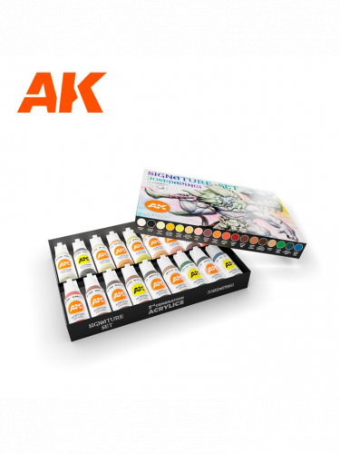 Festékkészlet AK - Signature set Josedavinci 3G (18 colors)
