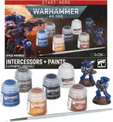 Warhammer 40,000 - Space Marines: Intercessors + Paints - Asztali játék