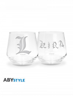 Pohár Death Note - Kira & L Glass Set (2 db)