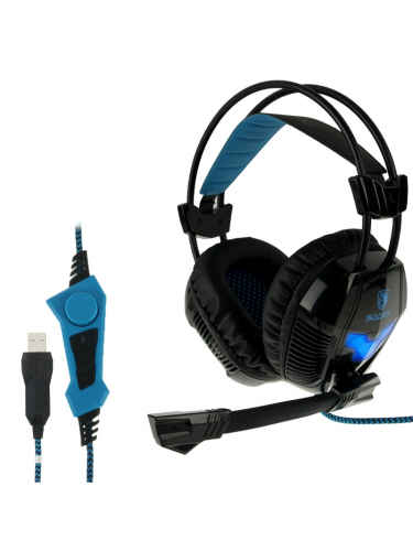 Játékos fejhallgató mikrofonnal SADES A30s (PC)