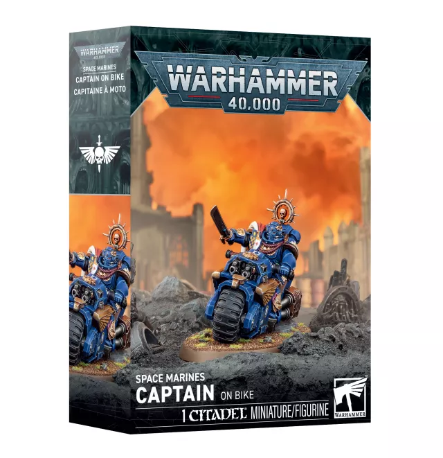 W40k: Space Marines - Captain on Bike (1 figura) - Warhammer