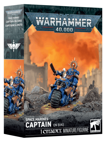 W40k: Space Marines - Captain on Bike (1 figura)
