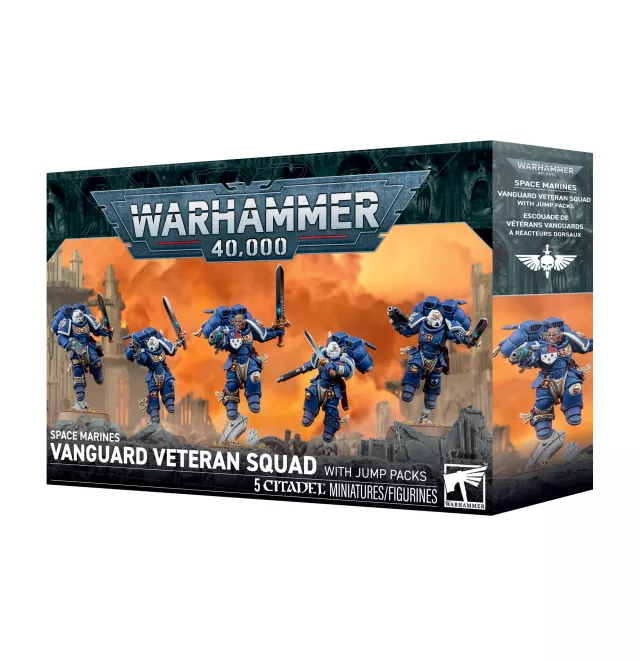 W40k: Space Marines - Vanguard Veteran Squad with Jump Packs (5 figura) - Warhammer