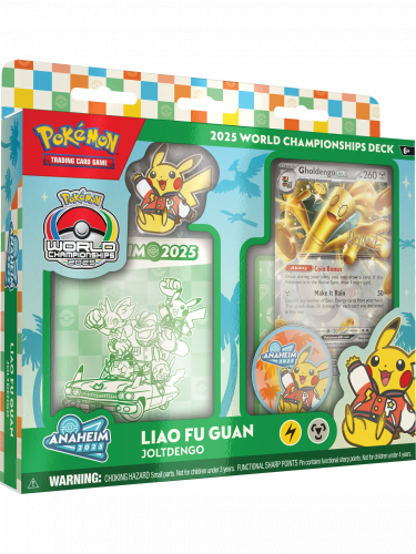 Kártyajáték Pokémon TCG - 2025 World Championship Deck - Fu Guan Liao - Gholdengo ex - Seniors Champion