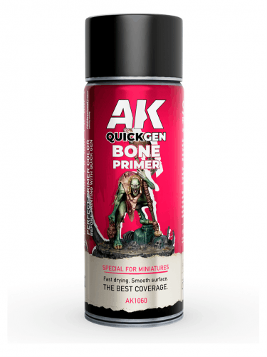 AK Bone Primer - Quick Gen Spray - alapozó festék, bézs (spray)